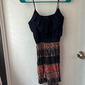 Forever 21 navy and red dress